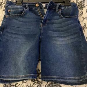 Dark Rinse Jean Shorts